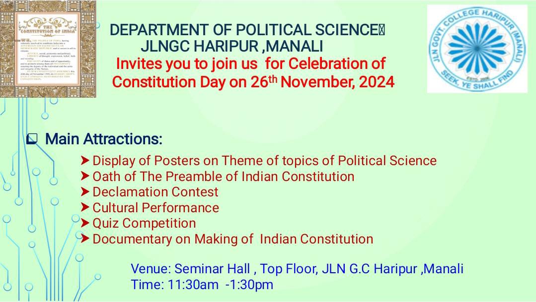 Celebration of constitution day