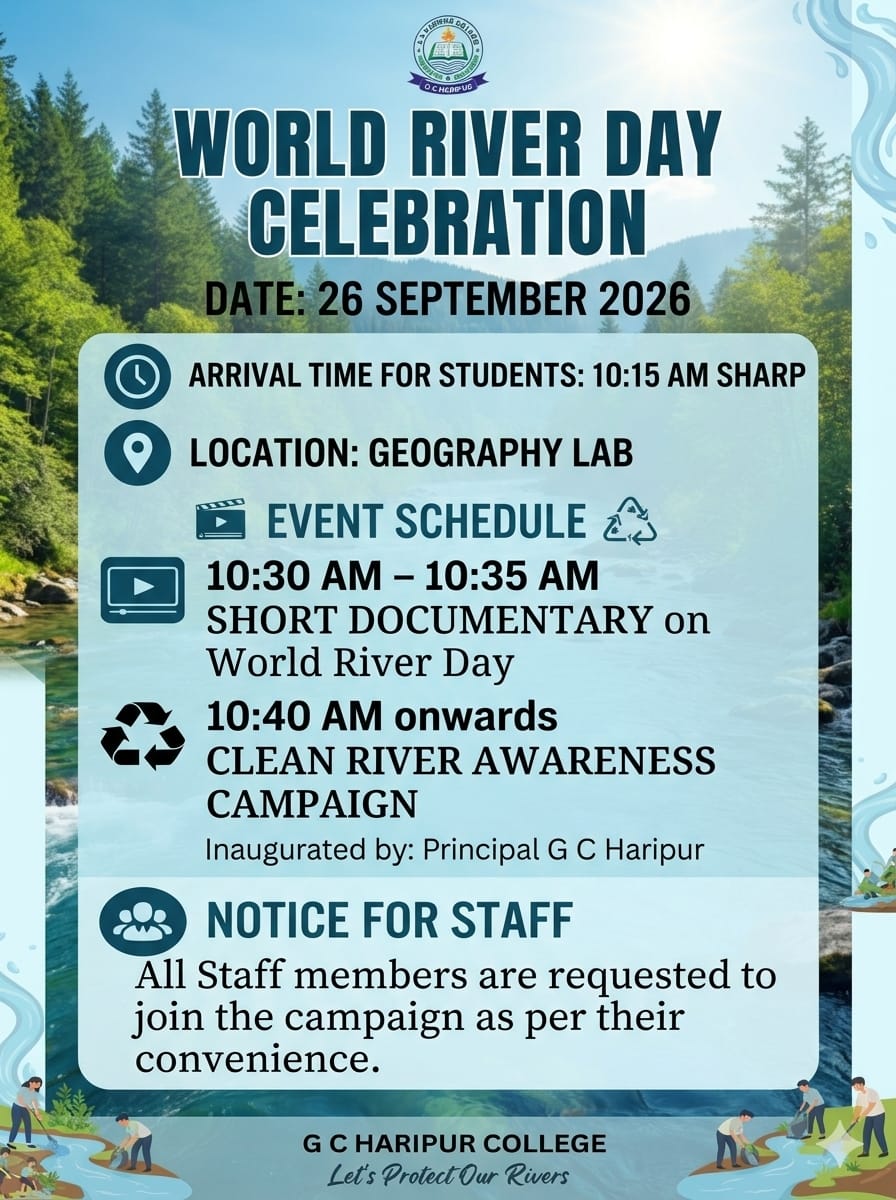 World River Day Celebration 26th Sep 2026