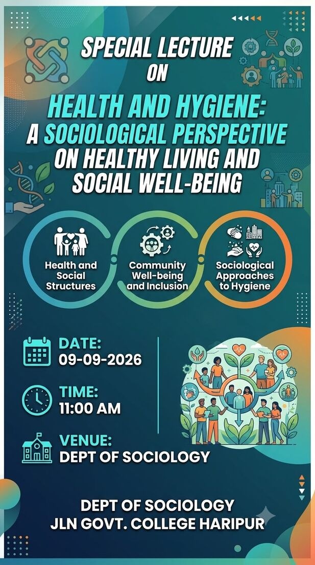 Special Lecture on Health and Hygiene : A Sociological Perspective on Healthy Living and Social Well-Being